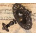 Rare Reclaimed Victorian Aesthetic Cast Iron Door Bell Pull - Stamped A Kenrick & Son  99.N